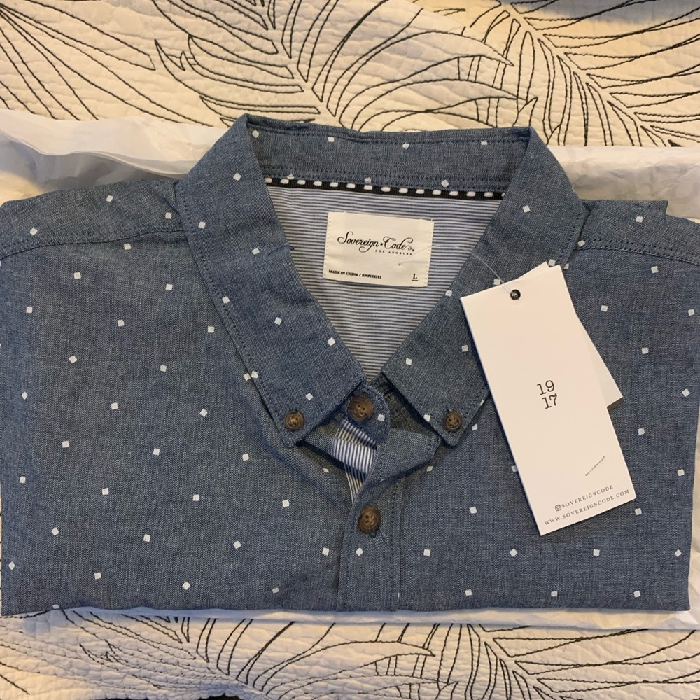 Bloomingdales Short Sleeve Casual Button up